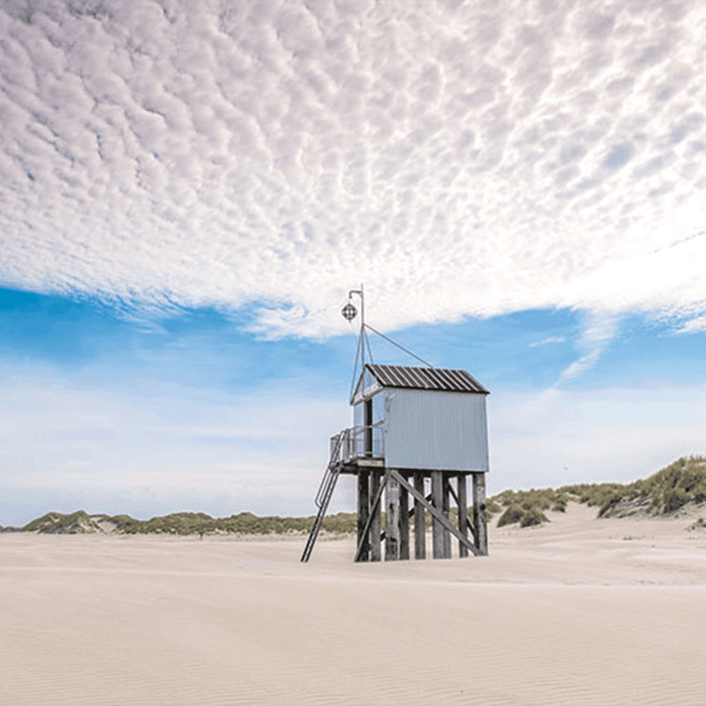 Strand Terschelling bij mooi weer, op loopafstand vakantiehuis Noordhoek