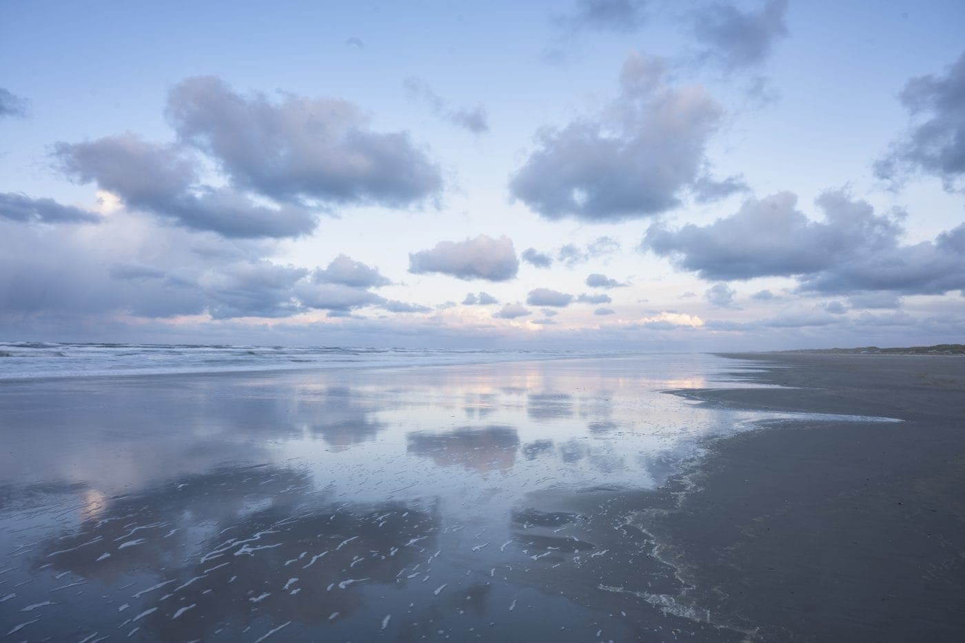 Spiegelstrand bij laagwater Terschelling, vakantiehuis Noordhoek verhuur